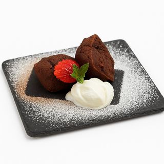 Шоколадово брауни със сладолед