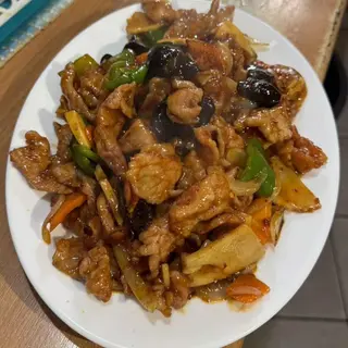 129. Свинско с Три вкуса и зеленчуци (700г)