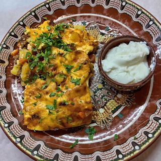 Мусака с кисело мляко (ОБ)