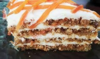 Домашна торта с орехи и моркови (200г)