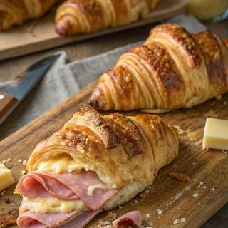 Кроасан с шунка и гауда (100г)