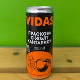 Студен чай VIDAS Праскова с жълт кантарион, 250 мл
