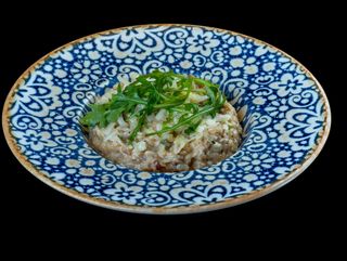 ТРЮФЕЛОВО РИЗОТО С ТЕЛЕШКО И МАНАТАРКИ