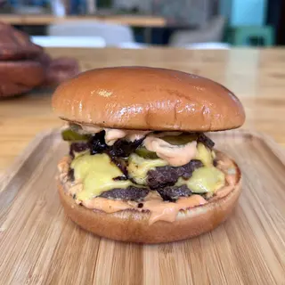 Double Smash Cheeseburger (350 gr.)