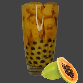 Papaya milk boba (700мл), студено