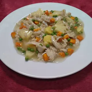 71. Пилешко с ананас, сладко-кисело (700гр)