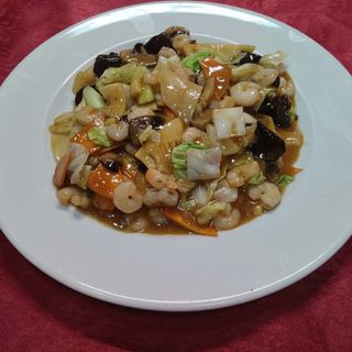 101. Скариди със зеленчуци (700гр)