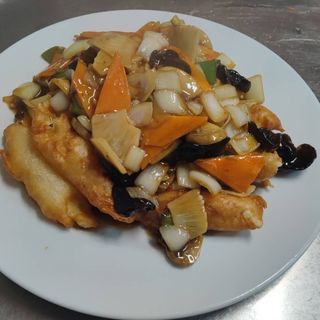 94. Панирана бяла риба по Съчуански (700гр)