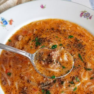 Сватбарска супа с телешка кайма и ориз