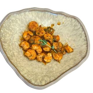 Скариди с копър и чесън