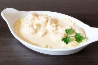 Блажени късчета върху картофено пюре (400г)