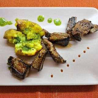 Маринован телешки дроб 