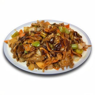 99.Патица с ароматни китайски гъби и зеленчуци (500г)