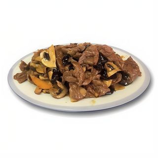 70.Телешко с бамбук и китайски гъби (800г)