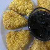 Панирани топени сиренца с мед