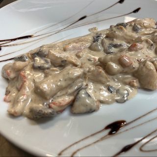 Пилешко филе с  топено сирене 