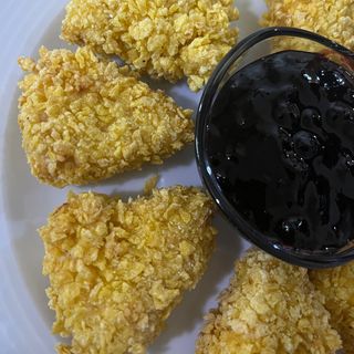 Панирани топени сирена със сусам 