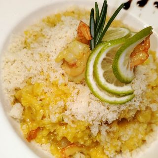 Шафраново ризото със скариди(350г)