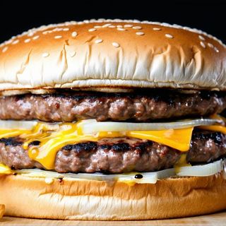 Телешки бургер с кашкавал (400г)+бонус кока кола