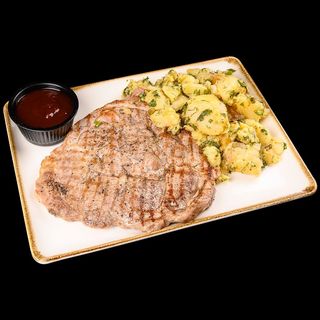 Свинска вратна пържола на скара (350г)