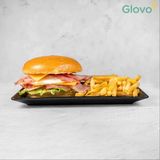 Яйце и бекон бургер/Bacon and egg burger+FREE CAN OF COLA