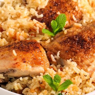 Пиле с ориз