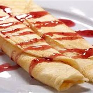 Палачинка с конфитюр (150г), малини