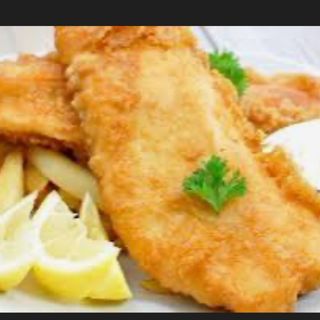 Панирана риба с гарнитура (350г)