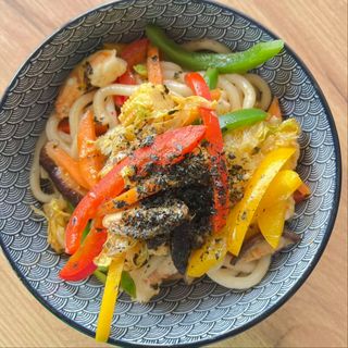 Нудли със скариди 