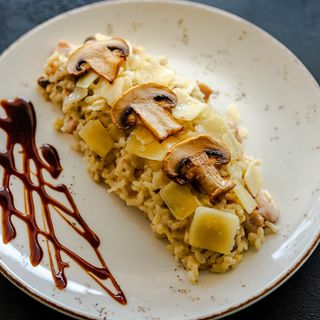 Ризото с пиле и гъби 