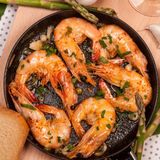 Кралски скариди с гъби и бамбук (500г)