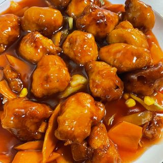 043. Пиле в сладко кисел сос (650гр)