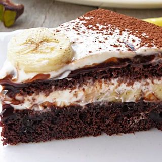 Парче домашна торта - бананова