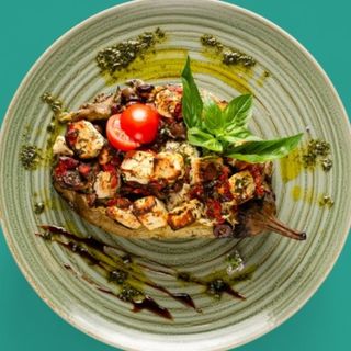 Пълнен патладжан по гръцки