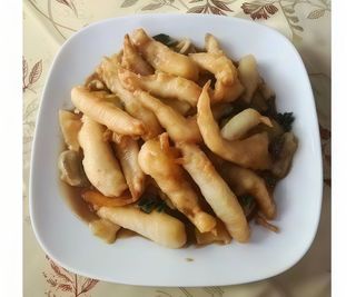 81. Панирана риба с бамбук и гъби (700г)