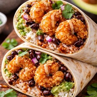 Бурито с хрупкави скариди