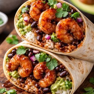 Бурито с гриловани скариди