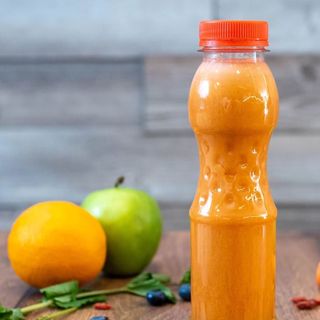 Промоция кафе +фреш морков и ябълка