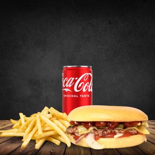 Smash Burger + картофки + напитка