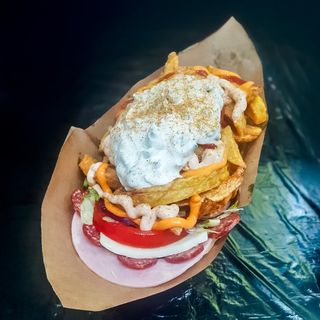 Джоб-тостер с телешки салам