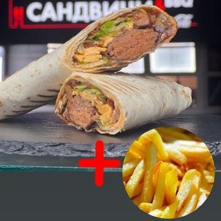 ТОРТИЛЯ АДАНА КЕБАП С КАРТОФКИ (450г)