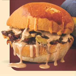 Барбекю бургер с Beyond steak