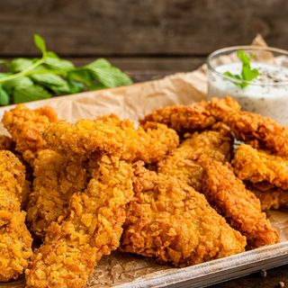 Пържени пилешки филенца (350г)