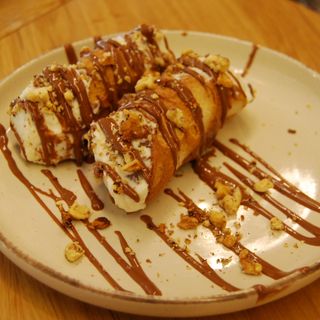 Канелони с рикота,шоколад и орехи