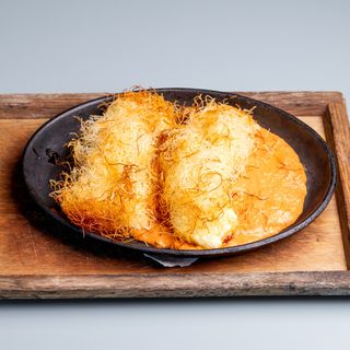 Запачен кашкавал в кадаиф с черен трюфел / Baked yellow cheese in kadaif with black truffle