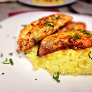 Глазирани пилешки флейки с г-ра