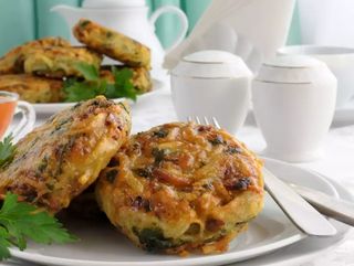 Картофени кюфтета със спанак