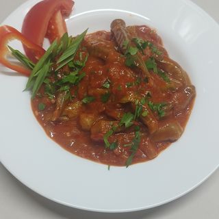 Бамя с домати на фурна (350гр.)