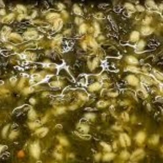 Спанак с яхния с ечемик  (350г)