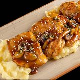 Пилешка пържола Терияки със зеленчуково пюре (300г)